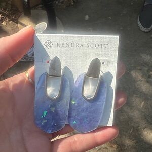 Purple Kendra Scott earrings